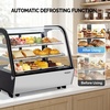image:imageROVSUN 35 CuFt Commercial Display Refrigerator ETL NSF Certified Refrigerator Display Case Countertop Pastry Display Case wLED Aircooling Automatic Defrost Rear Sliding Door for Cafe RestaurantBlack and Silver