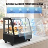 image:imageROVSUN 35 CuFt Commercial Display Refrigerator ETL NSF Certified Refrigerator Display Case Countertop Pastry Display Case wLED Aircooling Automatic Defrost Rear Sliding Door for Cafe RestaurantBlack