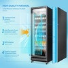 image:imageROVSUN 124 CuFt Commercial Refrigerator Display Refrigerator ETL NSF Certified Slim Commercial Beverage Cooler Glass Door Merchandiser Drink Fridge wAdjustable Shelves LED Light for Bar Restaurant10 CuFt