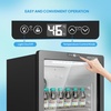 image:imageROVSUN 124 CuFt Commercial Refrigerator Display Refrigerator ETL NSF Certified Slim Commercial Beverage Cooler Glass Door Merchandiser Drink Fridge wAdjustable Shelves LED Light for Bar Restaurant124 CuFt