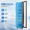 image:imageROVSUN 124 CuFt Commercial Refrigerator Display Refrigerator ETL NSF Certified Slim Commercial Beverage Cooler Glass Door Merchandiser Drink Fridge wAdjustable Shelves LED Light for Bar Restaurant8 CuFt