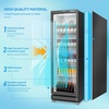 image:imageROVSUN 124 CuFt Commercial Refrigerator Display Refrigerator ETL NSF Certified Slim Commercial Beverage Cooler Glass Door Merchandiser Drink Fridge wAdjustable Shelves LED Light for Bar Restaurant124 CuFt