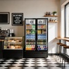 image:imageROVSUN 124 CuFt Commercial Refrigerator Display Refrigerator ETL NSF Certified Slim Commercial Beverage Cooler Glass Door Merchandiser Drink Fridge wAdjustable Shelves LED Light for Bar Restaurant17 CuFt