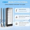 image:imageROVSUN 124 CuFt Commercial Refrigerator Display Refrigerator ETL NSF Certified Slim Commercial Beverage Cooler Glass Door Merchandiser Drink Fridge wAdjustable Shelves LED Light for Bar Restaurant9 CuFt