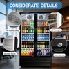 image:imageROVSUN 124 CuFt Commercial Refrigerator Display Refrigerator ETL NSF Certified Slim Commercial Beverage Cooler Glass Door Merchandiser Drink Fridge wAdjustable Shelves LED Light for Bar Restaurant17 CuFt
