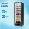 image:imageROVSUN 124 CuFt Commercial Refrigerator Display Refrigerator ETL NSF Certified Slim Commercial Beverage Cooler Glass Door Merchandiser Drink Fridge wAdjustable Shelves LED Light for Bar Restaurant124 CuFt