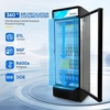 image:imageROVSUN 17 CuFt Commercial Beverage Refrigerator ETL NSF Slim Merchandiser Refrigerator Display Refrigerator Beverage Cooler Glass Door Fridge wAdjustable Shelves LED Light for Bar Restaurant Cafe125 CuFt