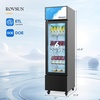 image:imageROVSUN 17 CuFt Commercial Beverage Refrigerator ETL NSF Slim Merchandiser Refrigerator Display Refrigerator Beverage Cooler Glass Door Fridge wAdjustable Shelves LED Light for Bar Restaurant Cafe6 CuFt