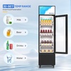 image:imageROVSUN 17 CuFt Commercial Beverage Refrigerator ETL NSF Slim Merchandiser Refrigerator Display Refrigerator Beverage Cooler Glass Door Fridge wAdjustable Shelves LED Light for Bar Restaurant Cafe6 CuFt