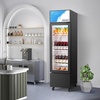 image:imageROVSUN 17 CuFt Commercial Beverage Refrigerator ETL NSF Slim Merchandiser Refrigerator Display Refrigerator Beverage Cooler Glass Door Fridge wAdjustable Shelves LED Light for Bar Restaurant Cafe6 CuFt