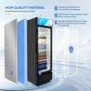image:imageROVSUN 17 CuFt Commercial Beverage Refrigerator ETL NSF Slim Merchandiser Refrigerator Display Refrigerator Beverage Cooler Glass Door Fridge wAdjustable Shelves LED Light for Bar Restaurant Cafe85 CuFt