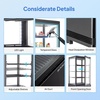 image:imageROVSUN 17 CuFt Commercial Beverage Refrigerator ETL NSF Slim Merchandiser Refrigerator Display Refrigerator Beverage Cooler Glass Door Fridge wAdjustable Shelves LED Light for Bar Restaurant Cafe3 CuFt