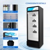 image:imageROVSUN 17 CuFt Commercial Beverage Refrigerator ETL NSF Slim Merchandiser Refrigerator Display Refrigerator Beverage Cooler Glass Door Fridge wAdjustable Shelves LED Light for Bar Restaurant Cafe125 CuFt