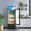 image:imageROVSUN 17 CuFt Commercial Beverage Refrigerator ETL NSF Slim Merchandiser Refrigerator Display Refrigerator Beverage Cooler Glass Door Fridge wAdjustable Shelves LED Light for Bar Restaurant Cafe10 CuFt