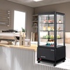 image:imageROVSUN 17 CuFt Commercial Beverage Refrigerator ETL NSF Slim Merchandiser Refrigerator Display Refrigerator Beverage Cooler Glass Door Fridge wAdjustable Shelves LED Light for Bar Restaurant Cafe3 CuFt