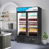 image:imageROVSUN 17 CuFt Commercial Beverage Refrigerator ETL NSF Slim Merchandiser Refrigerator Display Refrigerator Beverage Cooler Glass Door Fridge wAdjustable Shelves LED Light for Bar Restaurant Cafe35 CuFt