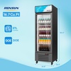 image:imageROVSUN 17 CuFt Commercial Beverage Refrigerator ETL NSF Slim Merchandiser Refrigerator Display Refrigerator Beverage Cooler Glass Door Fridge wAdjustable Shelves LED Light for Bar Restaurant Cafe17 CuFt