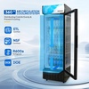 image:imageROVSUN 17 CuFt Commercial Beverage Refrigerator ETL NSF Slim Merchandiser Refrigerator Display Refrigerator Beverage Cooler Glass Door Fridge wAdjustable Shelves LED Light for Bar Restaurant Cafe85 CuFt