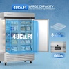 image:imageROVSUN 54 W Commercial Refrigerator Reach in Refrigerator ETL NSF Certified 49 CuFt Commercial Fridge Cooler with Auto Defrosting LED Light amp 8 Adjustable Shelves for Restaurant Cafe Garage54W Freezer