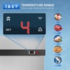 image:imageROVSUN 54 W Commercial Refrigerator Reach in Refrigerator ETL NSF Certified 49 CuFt Commercial Fridge Cooler with Auto Defrosting LED Light amp 8 Adjustable Shelves for Restaurant Cafe Garage54W Freezer