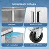 image:imageROVSUN 54 W Commercial Refrigerator Reach in Refrigerator ETL NSF Certified 49 CuFt Commercial Fridge Cooler with Auto Defrosting LED Light amp 8 Adjustable Shelves for Restaurant Cafe Garage54W Refrigerator