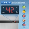image:imageROVSUN 54 W Commercial Refrigerator Reach in Refrigerator ETL NSF Certified 49 CuFt Commercial Fridge Cooler with Auto Defrosting LED Light amp 8 Adjustable Shelves for Restaurant Cafe Garage54W Refrigerator