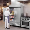 image:imageROVSUN 54 W Commercial Refrigerator Reach in Refrigerator ETL NSF Certified 49 CuFt Commercial Fridge Cooler with Auto Defrosting LED Light amp 8 Adjustable Shelves for Restaurant Cafe Garage54W Freezer