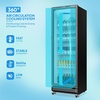 image:imageROVSUN 71 CuFt Commercial Beverage Refrigerator ETL NSF Slim Merchandiser Refrigerator Display Refrigerator Beverage Cooler Glass Door Fridge wAdjustable Shelves LED Light for Bar Restaurant Cafe10 CuFt