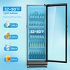 image:imageROVSUN 71 CuFt Commercial Beverage Refrigerator ETL NSF Slim Merchandiser Refrigerator Display Refrigerator Beverage Cooler Glass Door Fridge wAdjustable Shelves LED Light for Bar Restaurant Cafe10 CuFt