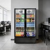 image:imageROVSUN 71 CuFt Commercial Beverage Refrigerator ETL NSF Slim Merchandiser Refrigerator Display Refrigerator Beverage Cooler Glass Door Fridge wAdjustable Shelves LED Light for Bar Restaurant Cafe17 CuFt