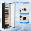 image:imageROVSUN 71 CuFt Commercial Beverage Refrigerator ETL NSF Slim Merchandiser Refrigerator Display Refrigerator Beverage Cooler Glass Door Fridge wAdjustable Shelves LED Light for Bar Restaurant Cafe8 CuFt