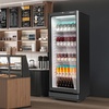 image:imageROVSUN 71 CuFt Commercial Beverage Refrigerator ETL NSF Slim Merchandiser Refrigerator Display Refrigerator Beverage Cooler Glass Door Fridge wAdjustable Shelves LED Light for Bar Restaurant Cafe71 CuFt