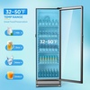 image:imageROVSUN 71 CuFt Commercial Beverage Refrigerator ETL NSF Slim Merchandiser Refrigerator Display Refrigerator Beverage Cooler Glass Door Fridge wAdjustable Shelves LED Light for Bar Restaurant Cafe124 CuFt