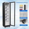 image:imageROVSUN 71 CuFt Commercial Beverage Refrigerator ETL NSF Slim Merchandiser Refrigerator Display Refrigerator Beverage Cooler Glass Door Fridge wAdjustable Shelves LED Light for Bar Restaurant Cafe8 CuFt