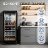 image:imageROVSUN 71 CuFt Commercial Beverage Refrigerator ETL NSF Slim Merchandiser Refrigerator Display Refrigerator Beverage Cooler Glass Door Fridge wAdjustable Shelves LED Light for Bar Restaurant Cafe9 CuFt