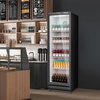 image:imageROVSUN 71 CuFt Commercial Beverage Refrigerator ETL NSF Slim Merchandiser Refrigerator Display Refrigerator Beverage Cooler Glass Door Fridge wAdjustable Shelves LED Light for Bar Restaurant Cafe124 CuFt