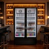 image:imageROVSUN 71 CuFt Commercial Beverage Refrigerator ETL NSF Slim Merchandiser Refrigerator Display Refrigerator Beverage Cooler Glass Door Fridge wAdjustable Shelves LED Light for Bar Restaurant Cafe17 CuFt