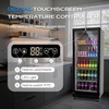image:imageROVSUN 71 CuFt Commercial Beverage Refrigerator ETL NSF Slim Merchandiser Refrigerator Display Refrigerator Beverage Cooler Glass Door Fridge wAdjustable Shelves LED Light for Bar Restaurant Cafe9 CuFt