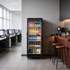 image:imageROVSUN 71 CuFt Commercial Beverage Refrigerator ETL NSF Slim Merchandiser Refrigerator Display Refrigerator Beverage Cooler Glass Door Fridge wAdjustable Shelves LED Light for Bar Restaurant Cafe9 CuFt