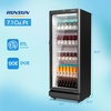 image:imageROVSUN 71 CuFt Commercial Beverage Refrigerator ETL NSF Slim Merchandiser Refrigerator Display Refrigerator Beverage Cooler Glass Door Fridge wAdjustable Shelves LED Light for Bar Restaurant Cafe71 CuFt