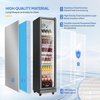 image:imageROVSUN 71 CuFt Commercial Beverage Refrigerator ETL NSF Slim Merchandiser Refrigerator Display Refrigerator Beverage Cooler Glass Door Fridge wAdjustable Shelves LED Light for Bar Restaurant Cafe8 CuFt