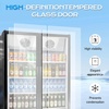 image:imageROVSUN 71 CuFt Commercial Beverage Refrigerator ETL NSF Slim Merchandiser Refrigerator Display Refrigerator Beverage Cooler Glass Door Fridge wAdjustable Shelves LED Light for Bar Restaurant Cafe17 CuFt