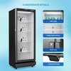 image:imageROVSUN 71 CuFt Commercial Beverage Refrigerator ETL NSF Slim Merchandiser Refrigerator Display Refrigerator Beverage Cooler Glass Door Fridge wAdjustable Shelves LED Light for Bar Restaurant Cafe71 CuFt
