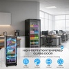 image:imageROVSUN 71 CuFt Commercial Beverage Refrigerator ETL NSF Slim Merchandiser Refrigerator Display Refrigerator Beverage Cooler Glass Door Fridge wAdjustable Shelves LED Light for Bar Restaurant Cafe9 CuFt