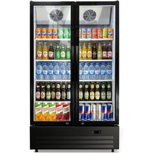 image:imageROVSUN 124 CuFt Commercial Refrigerator Display Refrigerator ETL NSF Certified Slim Commercial Beverage Cooler Glass Door Merchandiser Drink Fridge wAdjustable Shelves LED Light for Bar Restaurant17 CuFt