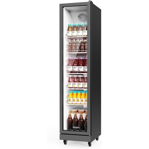 image:imageROVSUN 71 CuFt Commercial Beverage Refrigerator ETL NSF Slim Merchandiser Refrigerator Display Refrigerator Beverage Cooler Glass Door Fridge wAdjustable Shelves LED Light for Bar Restaurant Cafe8 CuFt