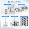 image:imageROVSUN Commercial Beverage Dispenser 52 Gal20L Commercial Juice Dispenser Cold Drink Dispenser 10L X 2 Tanks Stainless Steel with Thermostat Controller for Home Restaurant Bar Party 110V60HZ48 Gallon x 3