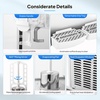 image:imageROVSUN Commercial Beverage Dispenser 52 Gal20L Commercial Juice Dispenser Cold Drink Dispenser 10L X 2 Tanks Stainless Steel with Thermostat Controller for Home Restaurant Bar Party 110V60HZ48 Gallon x 2