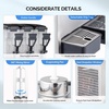 image:imageROVSUN Commercial Beverage Dispenser 52 Gal20L Commercial Juice Dispenser Cold Drink Dispenser 10L X 2 Tanks Stainless Steel with Thermostat Controller for Home Restaurant Bar Party 110V60HZ26 Gallon x 3