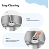 image:imageROVSUN 15 Inch Cotton Candy Machine Commercial Candy Floss Maker Electric Cotton Candy Maker wStainless Steel Bowl amp Sugar Scoop for Home Party Carnival Birthday RedBlue
